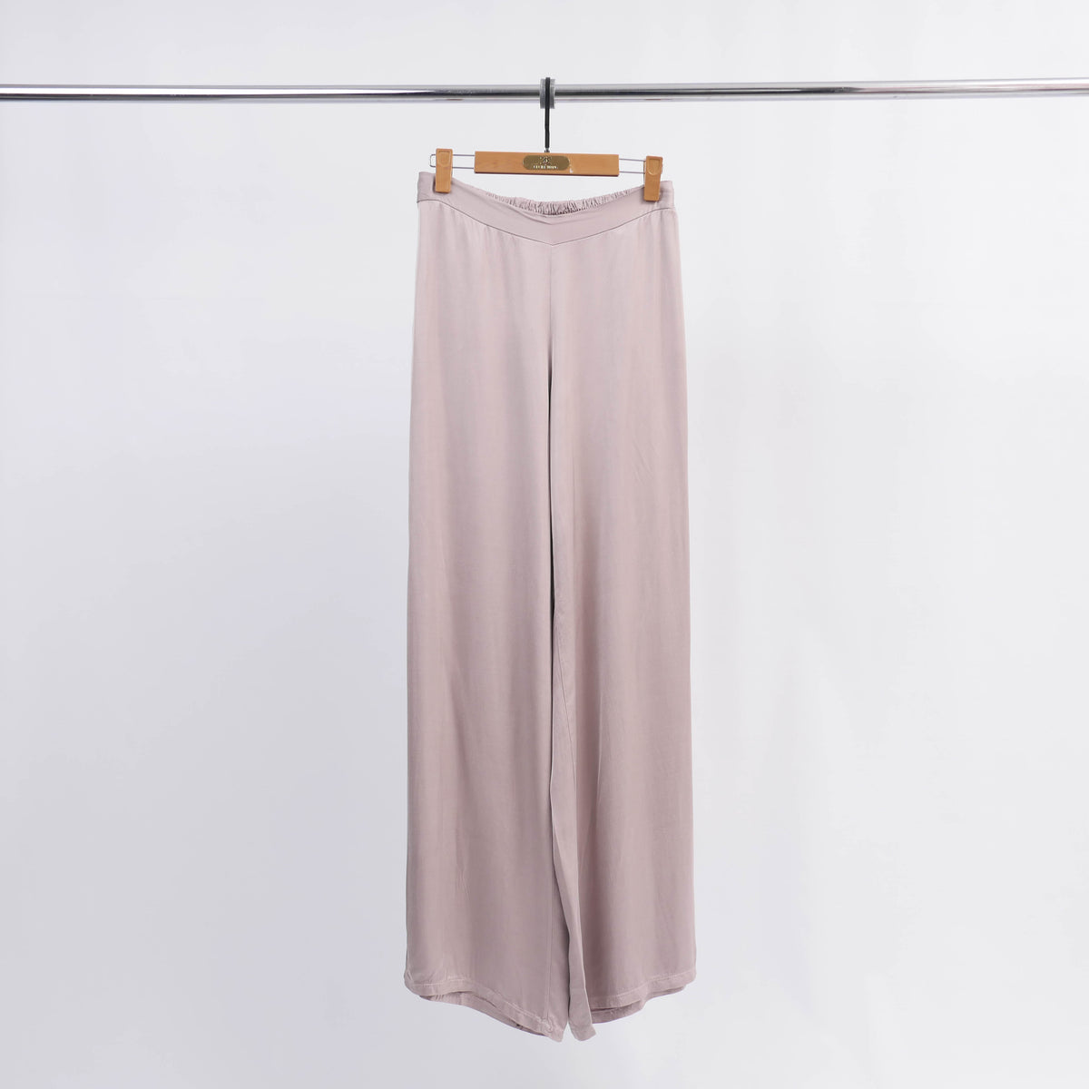 Wide leg satin viscose trousers kd7562vs