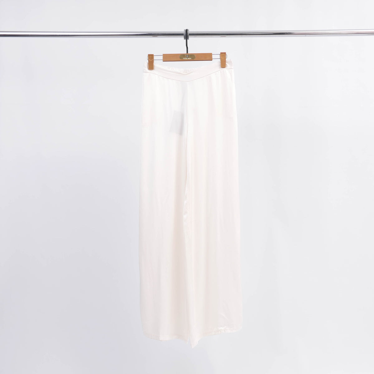 Wide leg satin viscose trousers kd7562vs