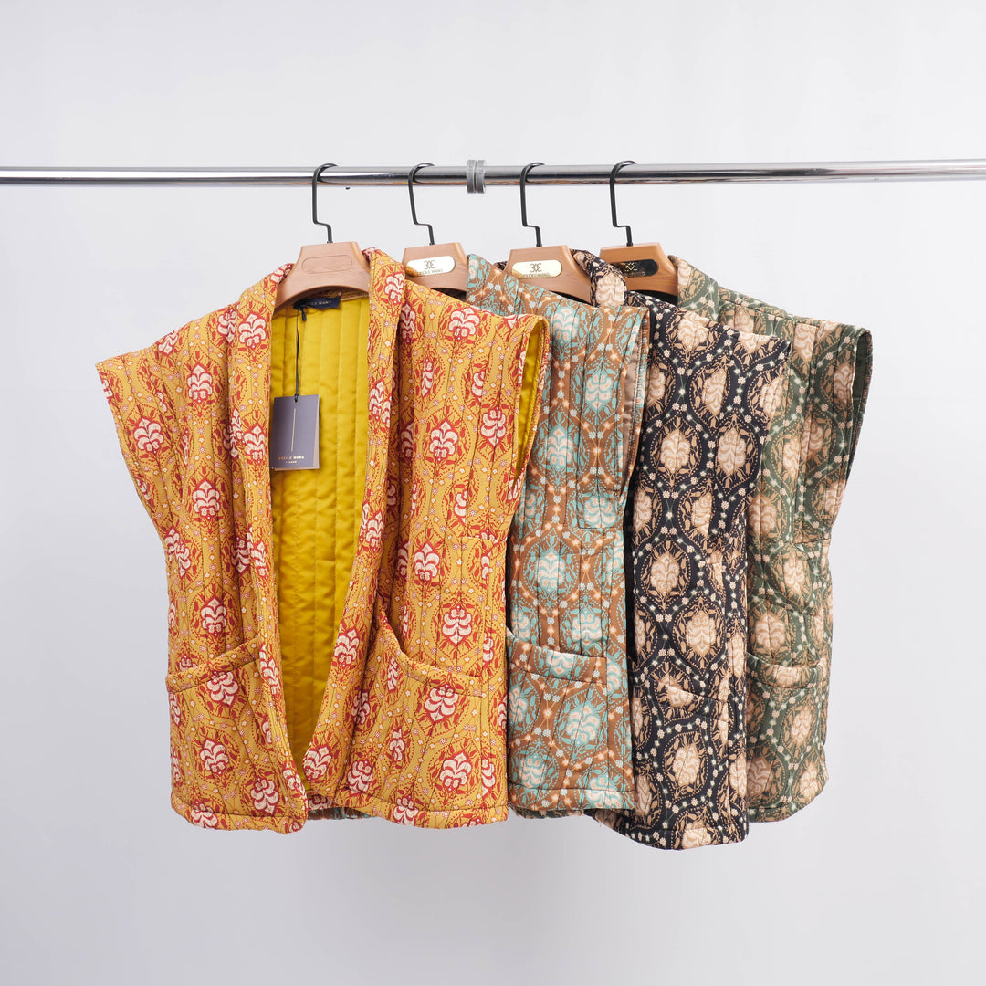 Quilted Patterned Vest KD7316-2