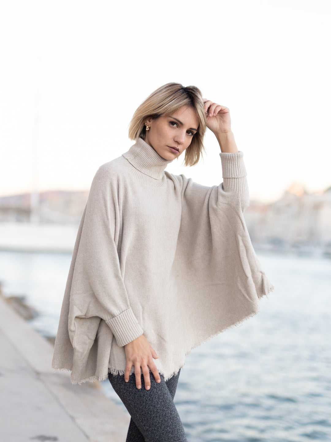 Oversized Turtleneck Sweater YF370173
