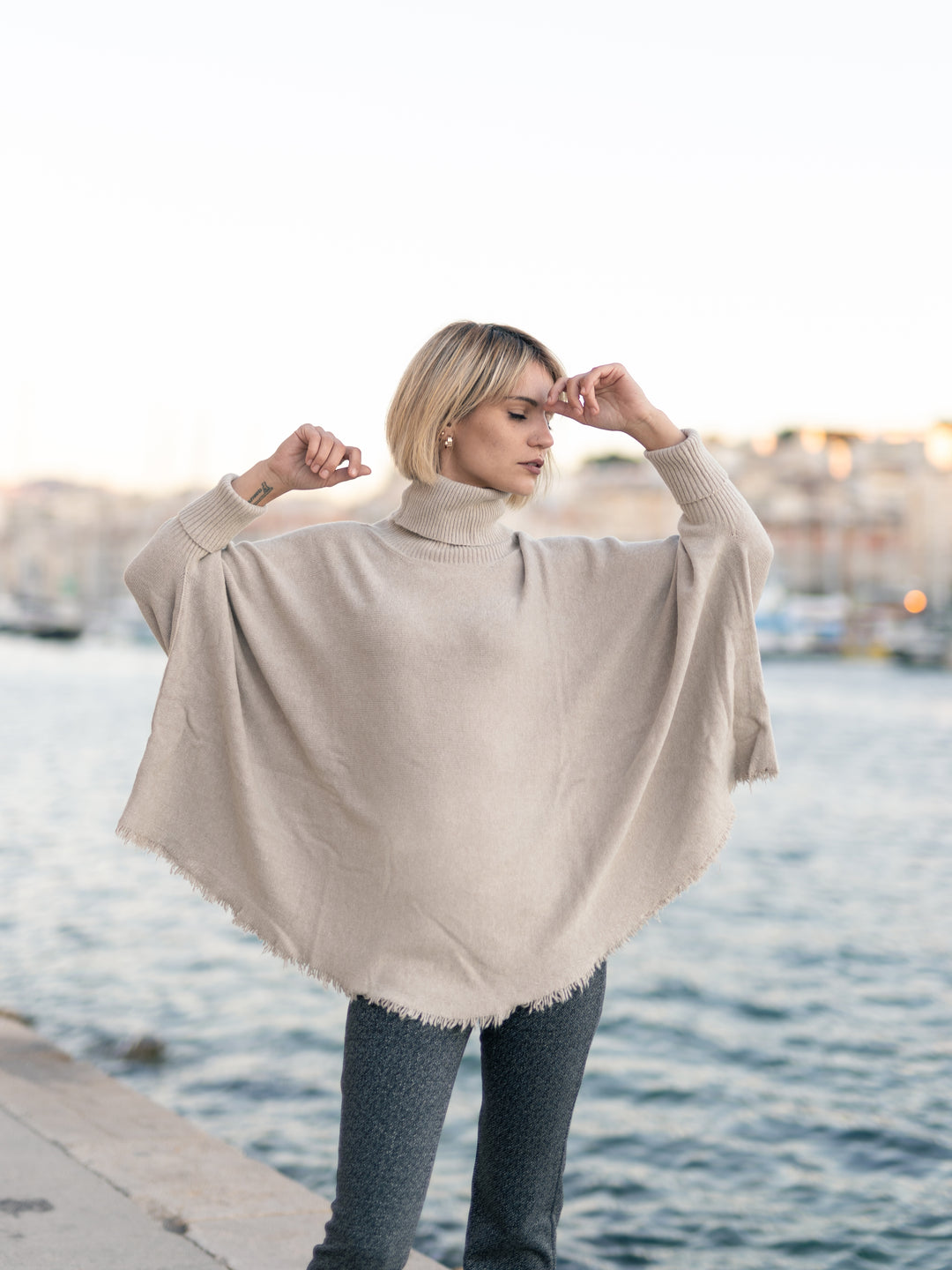 Oversized Turtleneck Sweater YF370173