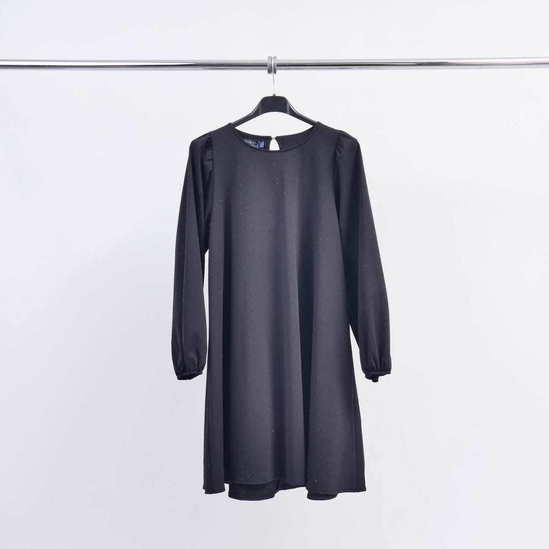 Robe Col Rond Details Scintillants TDM57822