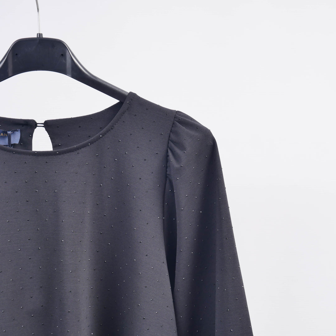 Robe Col Rond Details Scintillants TDM57822