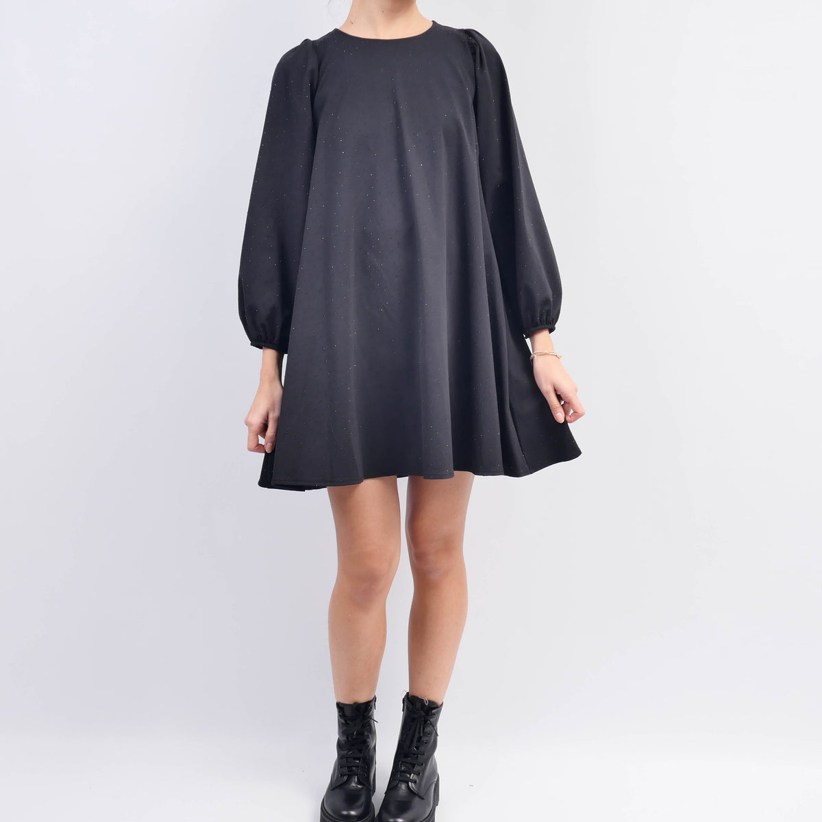 Robe col rond details scintillants tdm57822