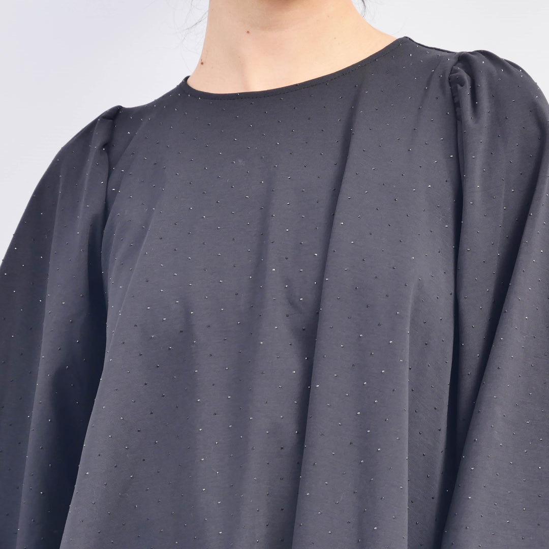 Robe Col Rond Details Scintillants TDM57822