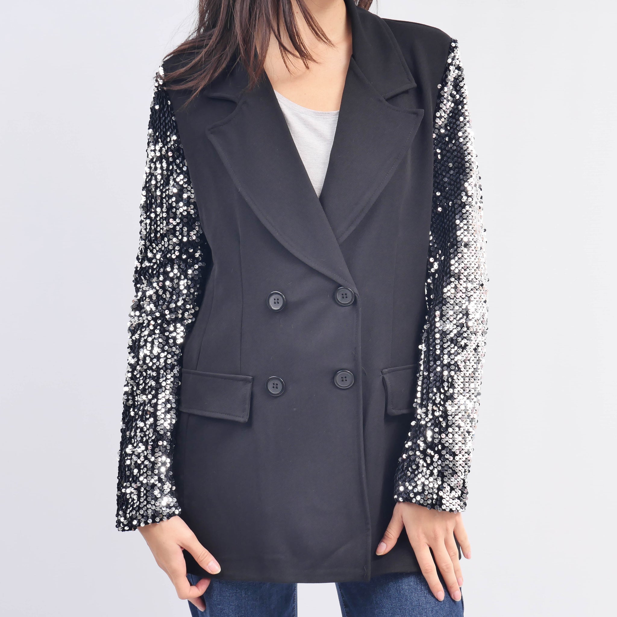 Blazer Avec Manches Ornées De Paillettes TDM06621