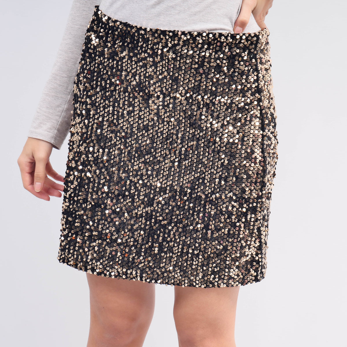 Short sequin skirt tdm60821