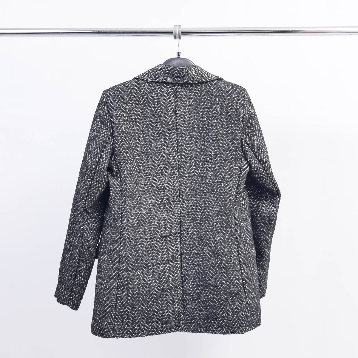 Herringbone blazer with sequins tdm55320 4