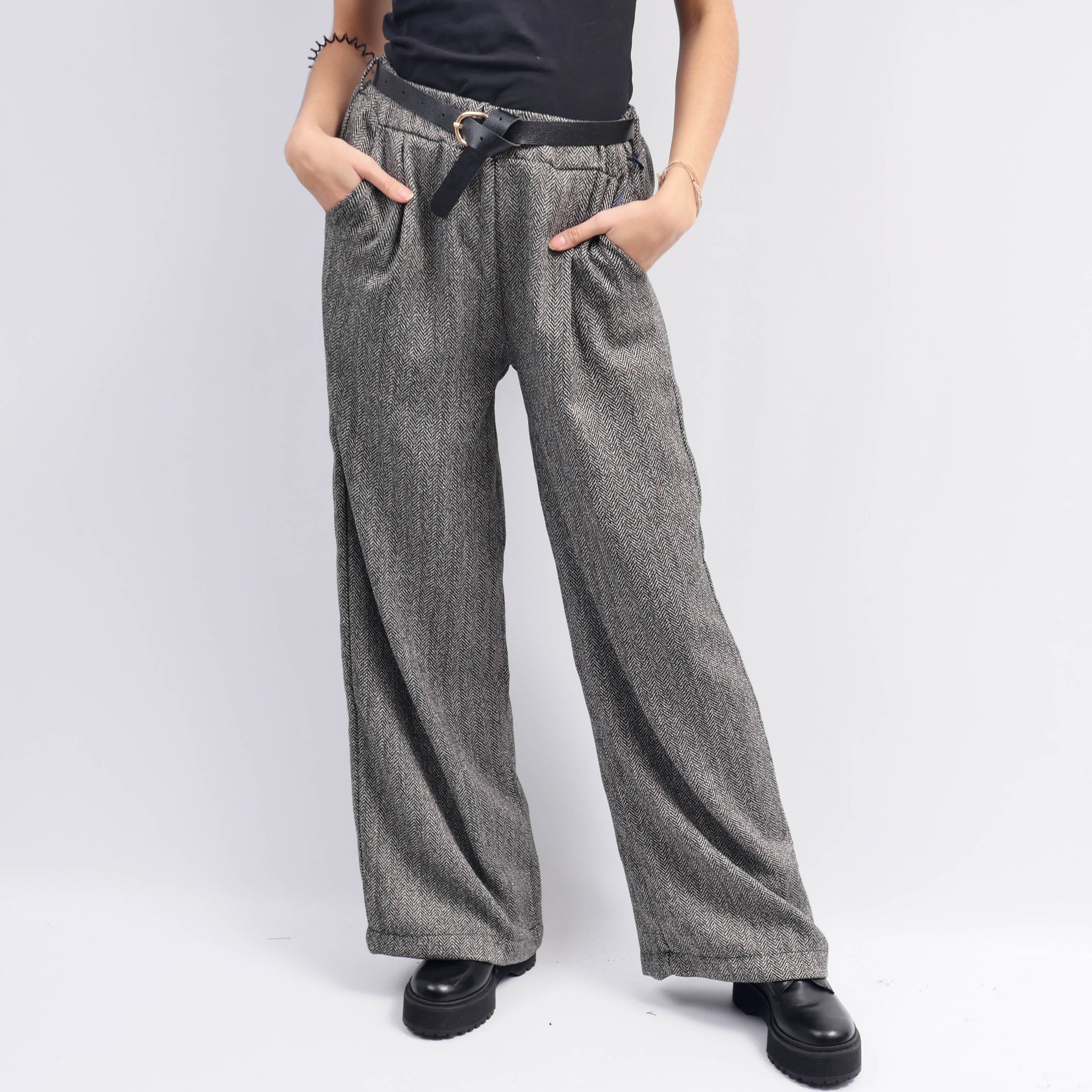 Pantalon Large A Chevron TDM78223-4