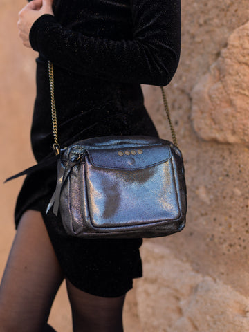 Sac Brillant En Cuir De Vachette 32808