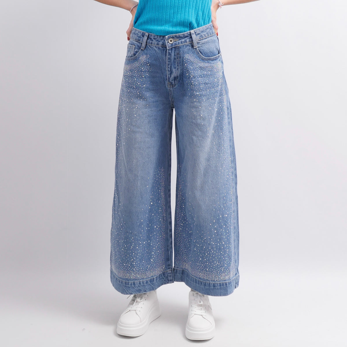 Pantalon jean a strass sd1278 2