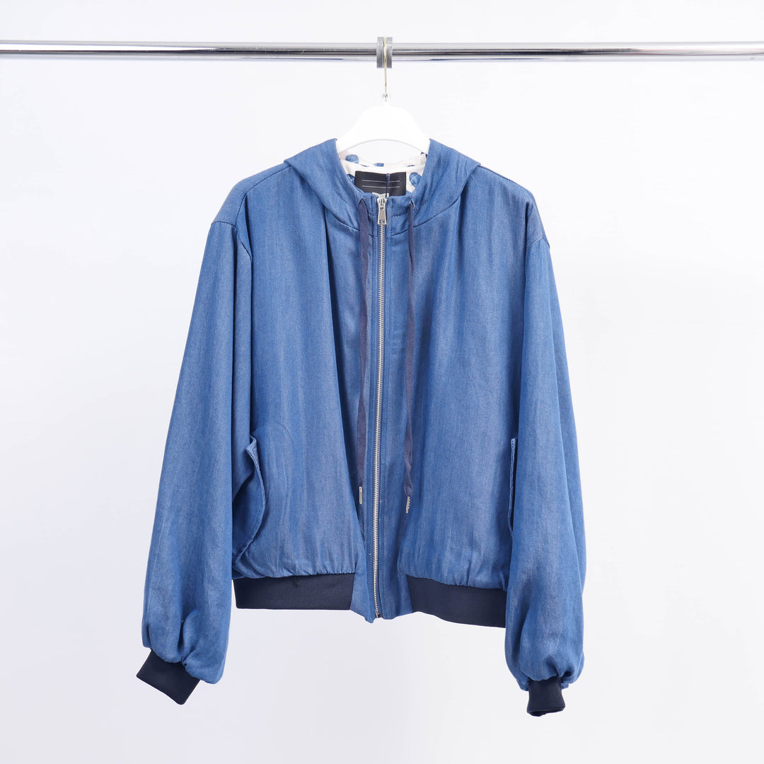 Veste A Capuche Effet Jean BCG01405