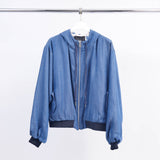 Veste A Capuche Effet Jean BCG01405