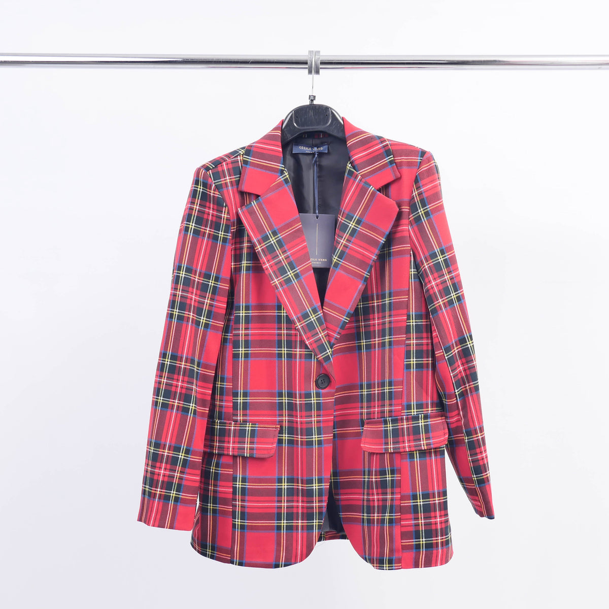 Checkered blazer tdm55320 5