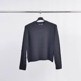 Round Neck Sweater with Pearls on the Sleeves DSY24226