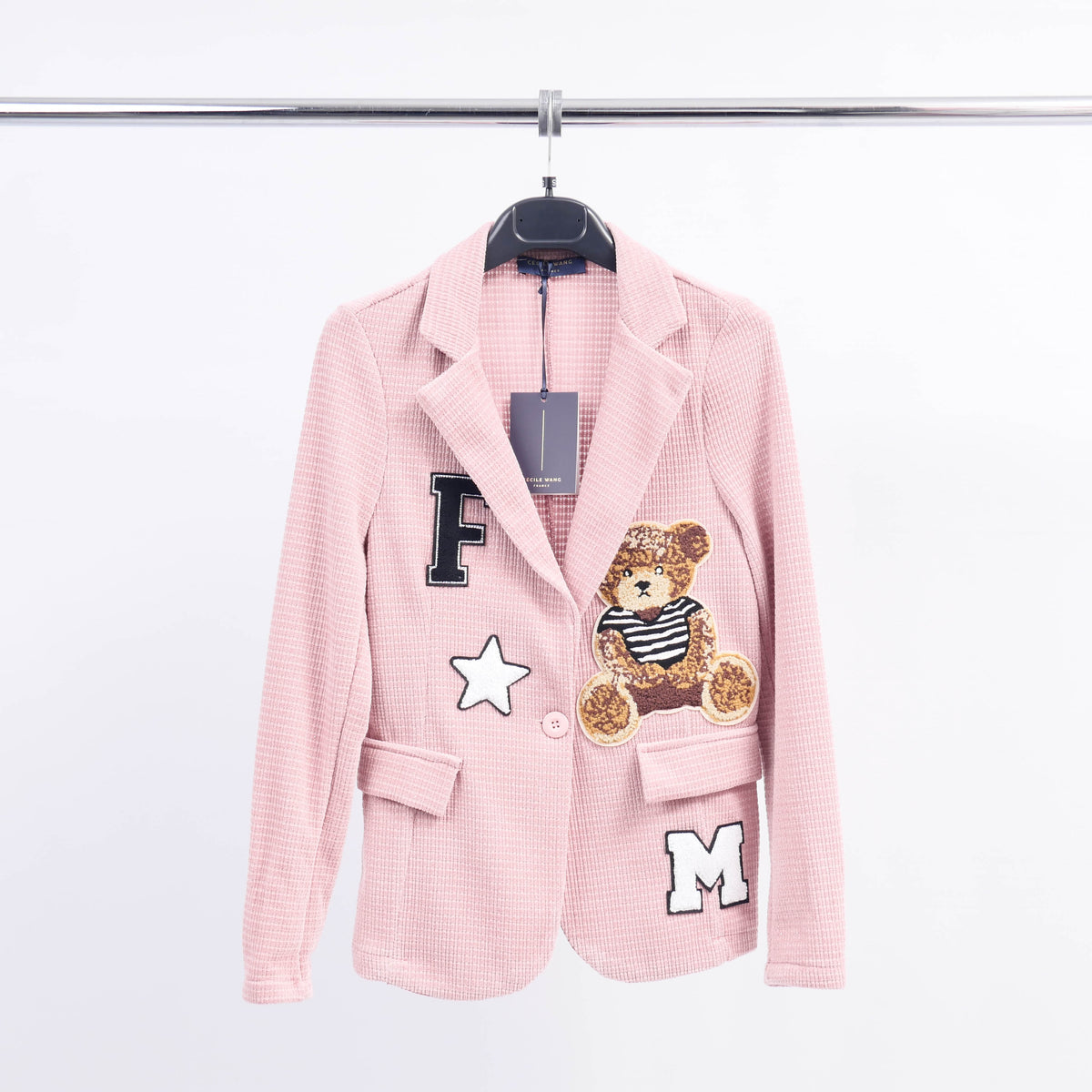 Sparkling blazer with embroidery cva522727 2