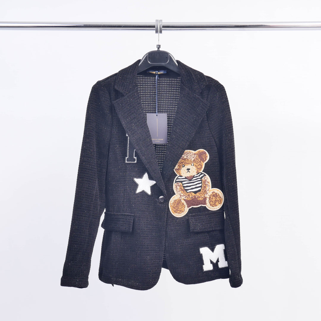 Sparkling Blazer with Embroidery CVA522727-2