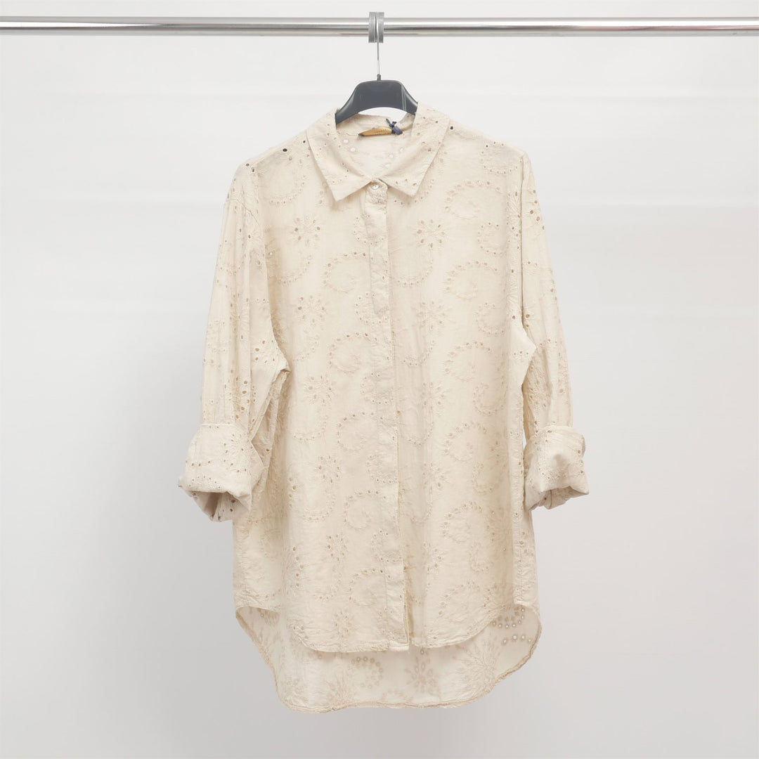 Chemise broderie anglaise 100% coton - TDM50320-45