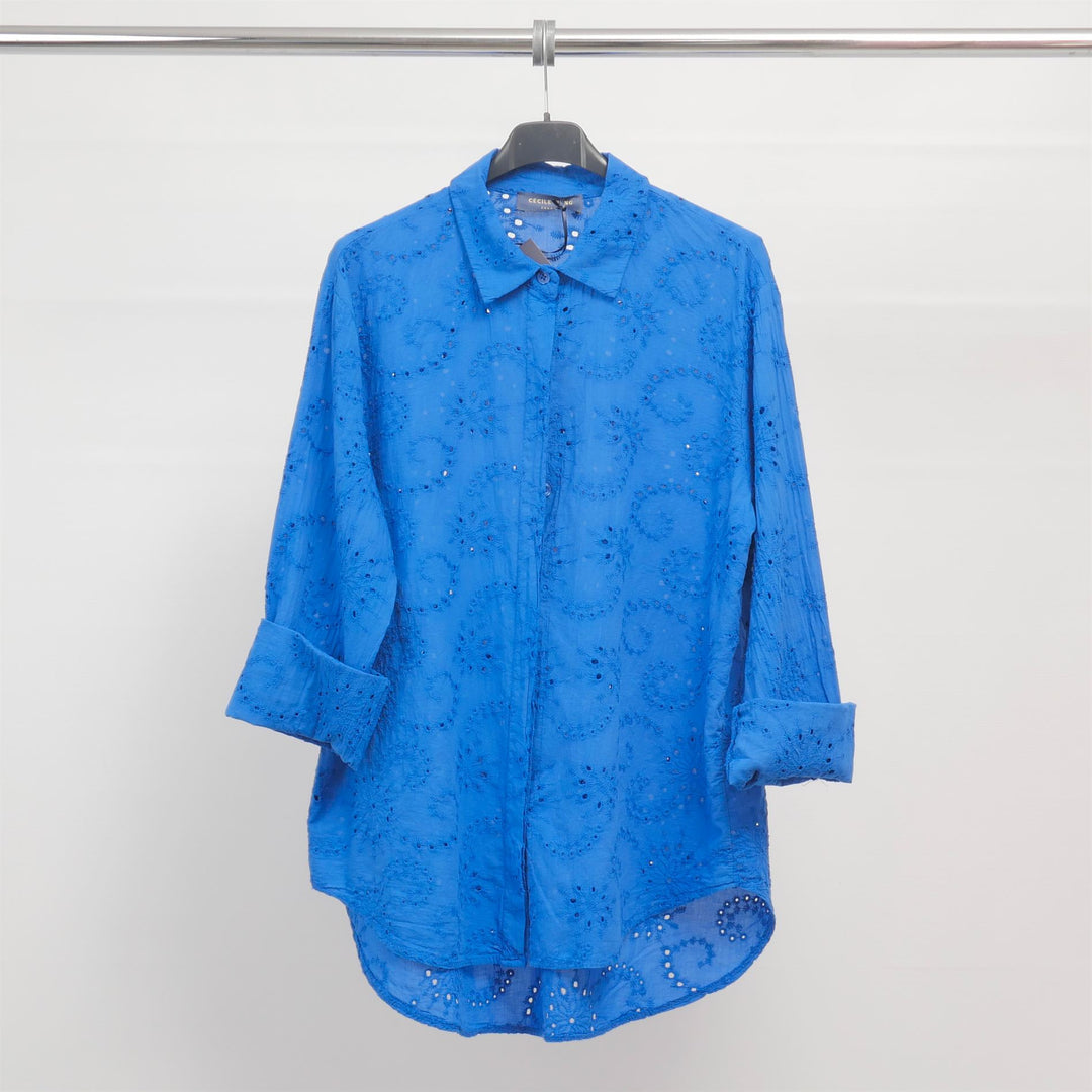 Chemise broderie anglaise 100% coton - TDM50320-45