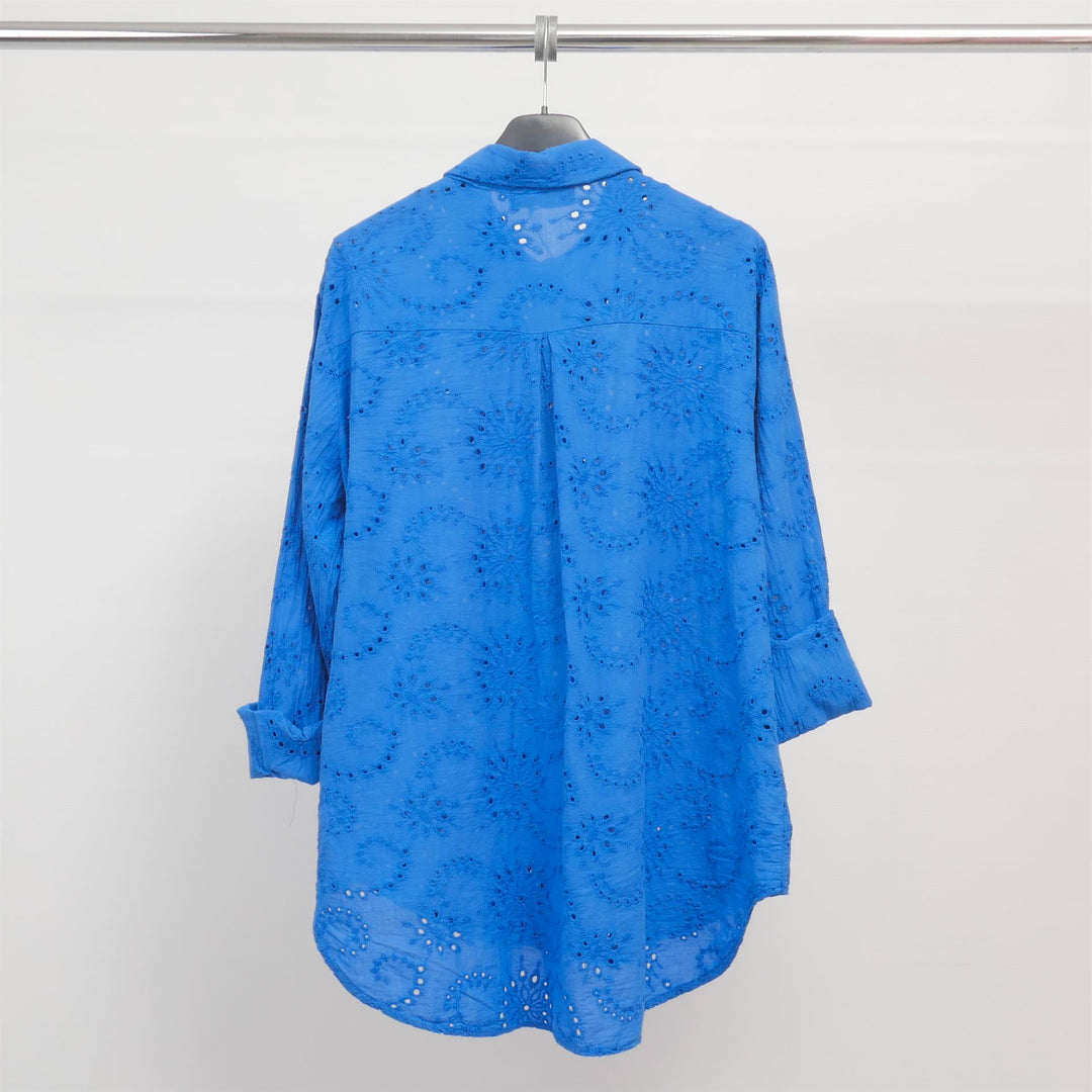 Chemise broderie anglaise 100% coton - TDM50320-45