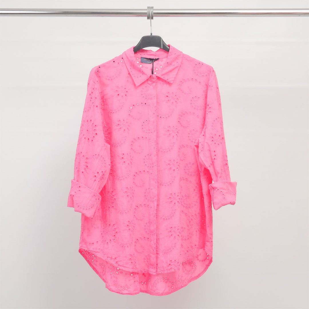 Chemise broderie anglaise 100% coton - TDM50320-45