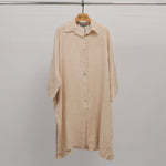 Charger l'image dans la galerie, Chemise longue oversize en lin  YX90769
