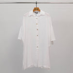 Charger l'image dans la galerie, Chemise longue oversize en lin  YX90769
