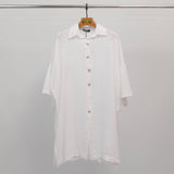 Long oversized linen shirt YX90769