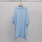 Charger l'image dans la galerie, Chemise longue oversize en lin  YX90769
