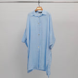 Long oversized linen shirt YX90769