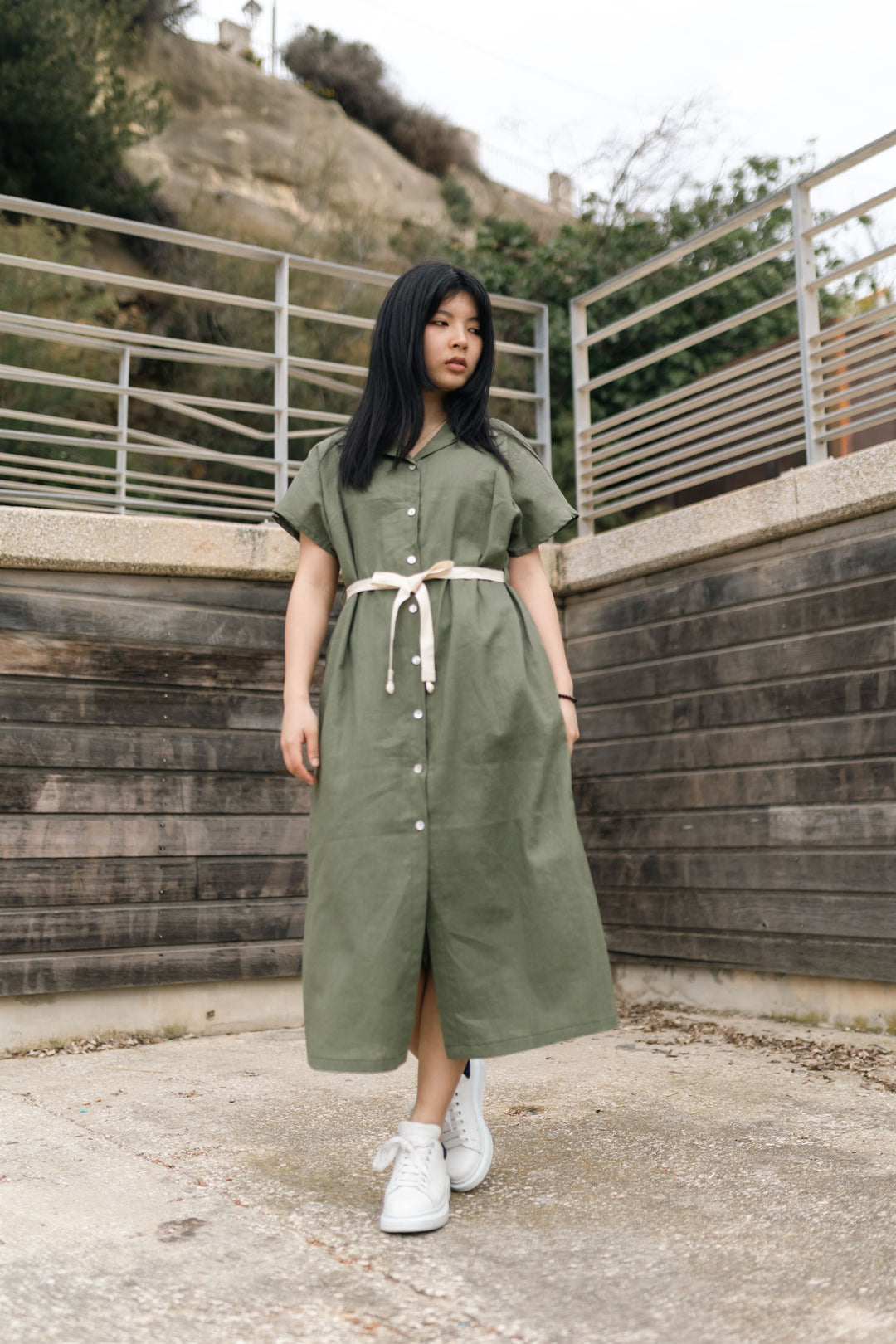 Belted shirt dress BCG02631