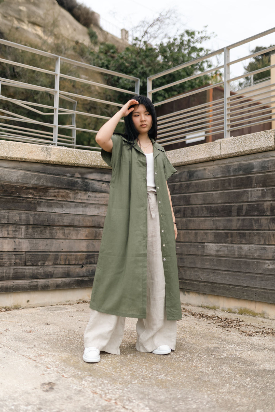 Belted shirt dress BCG02631