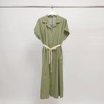 Load image into Gallery viewer, Belted shirt dress BCG02631
