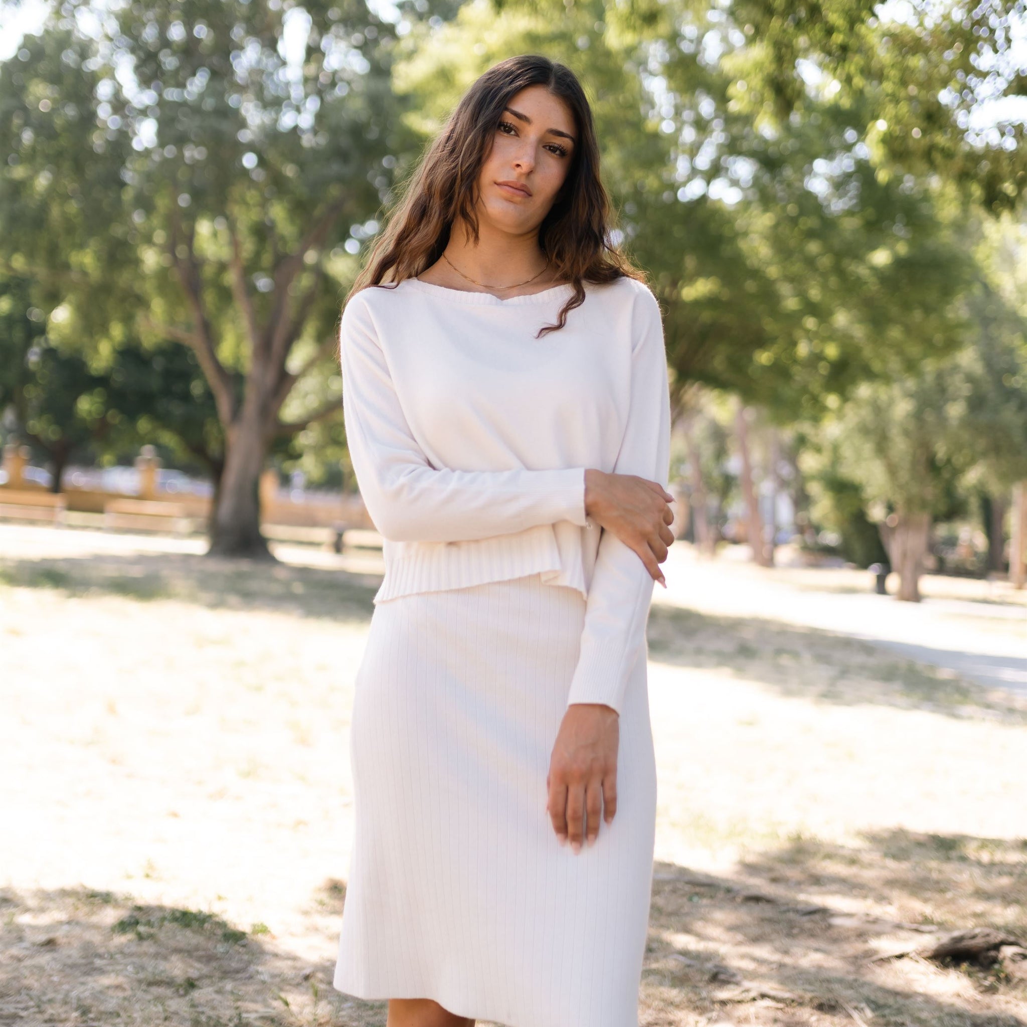 Ensemble Robe Débardeur et Pull Oversize 2-en-1  HYD110