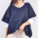 Poncho en maille col V oversize MCL24036