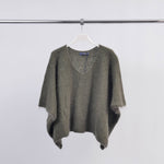 Load image into Gallery viewer, Oversized V-neck knitted poncho MCL24036
