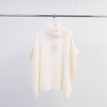 Poncho col roulé en maille douce oversize  MCL23100