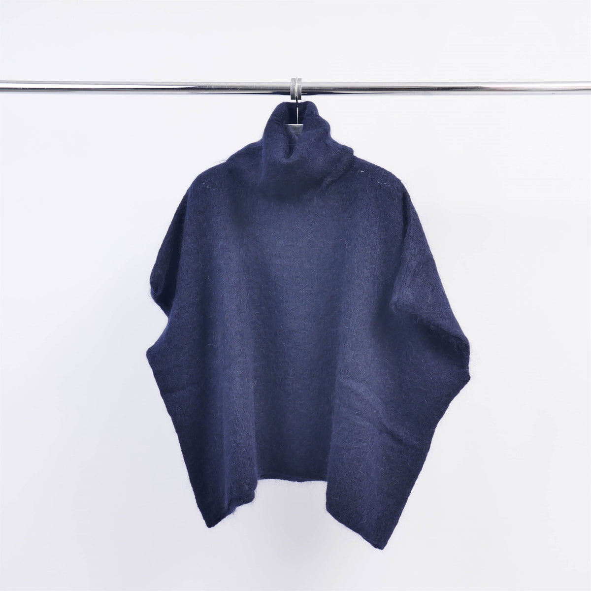 Oversized soft knit turtleneck poncho mcl23100