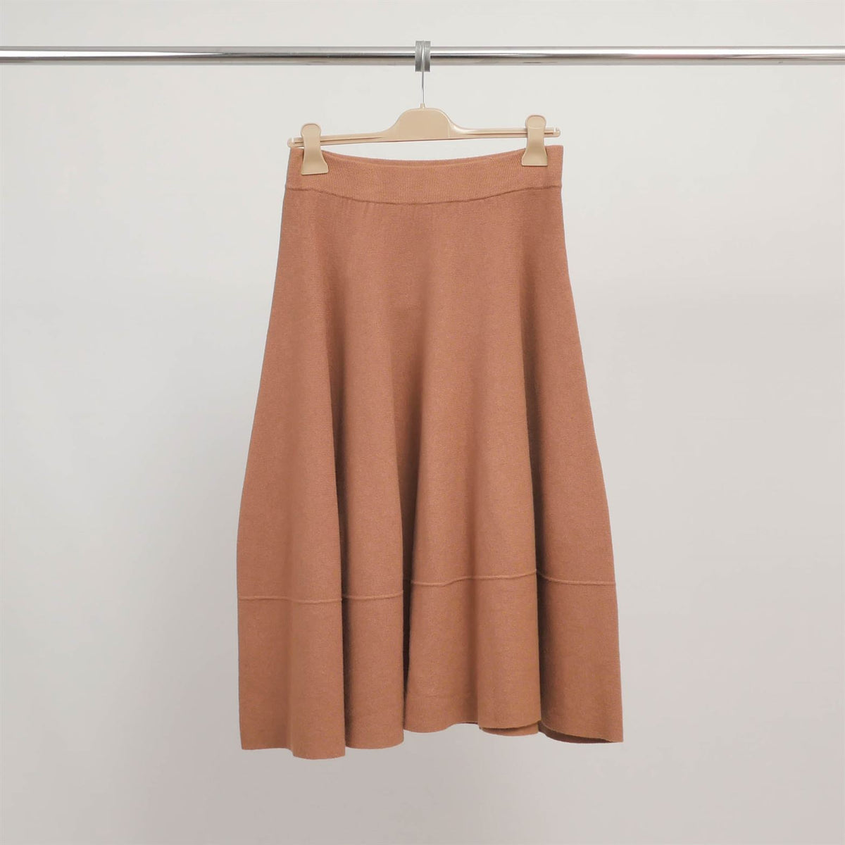 Dsy9103 flared flowy knit midi skirt