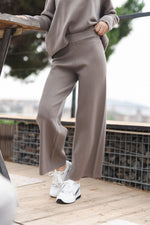 Charger l'image dans la galerie, Pantalon large en maille extensible taille élastiquée DSY8349
