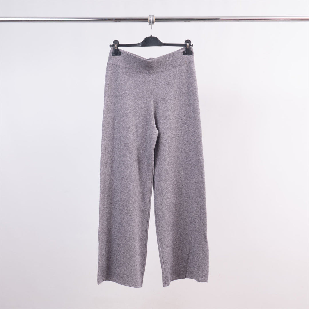 Wide-leg stretch knit trousers with elasticated waist DSY8349