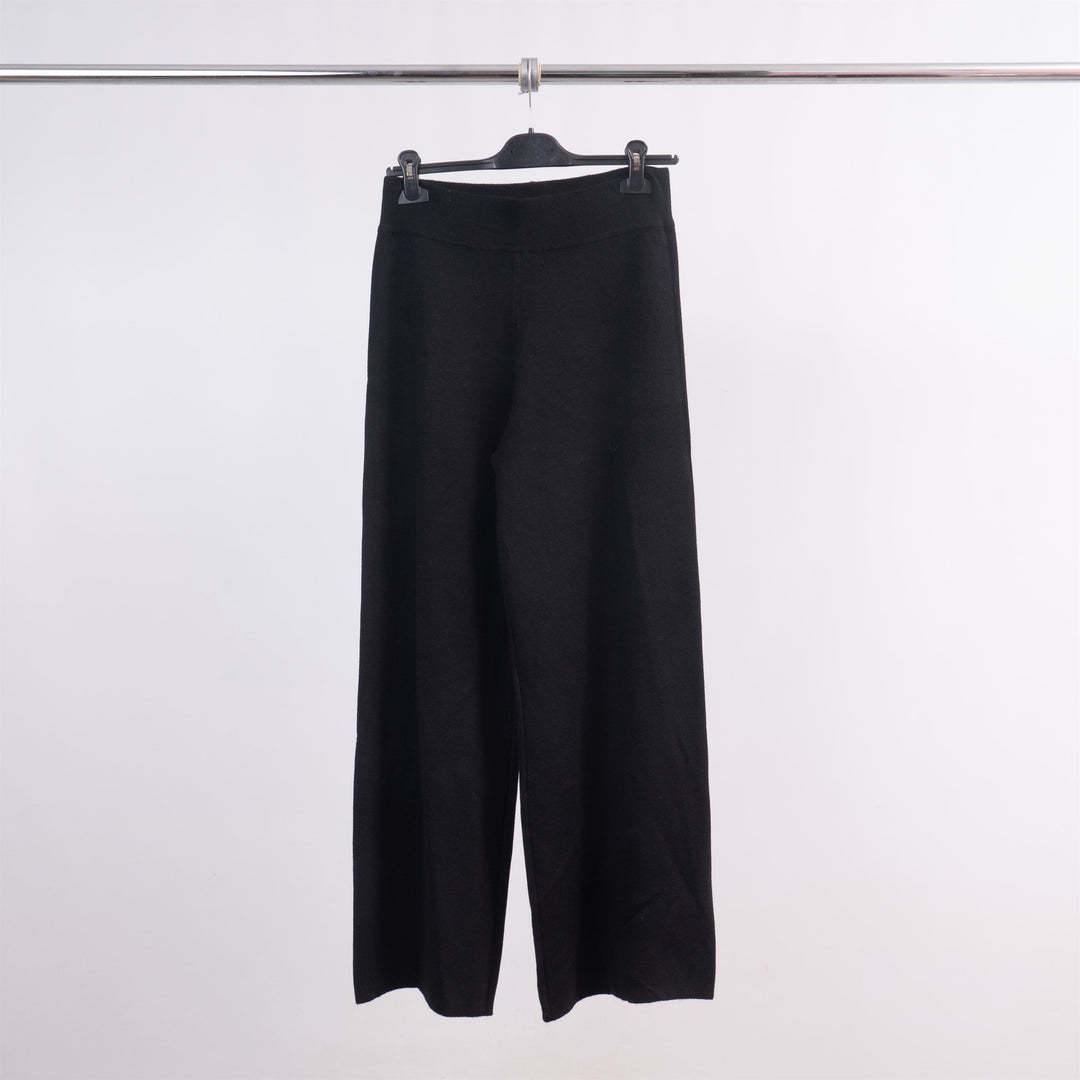 Wide-leg stretch knit trousers with elasticated waist DSY8349