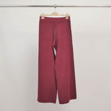 Pantalon large en maille extensible taille élastiquée DSY8349