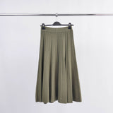 Jupe plissée en maille extensible longueur midi DSY9231