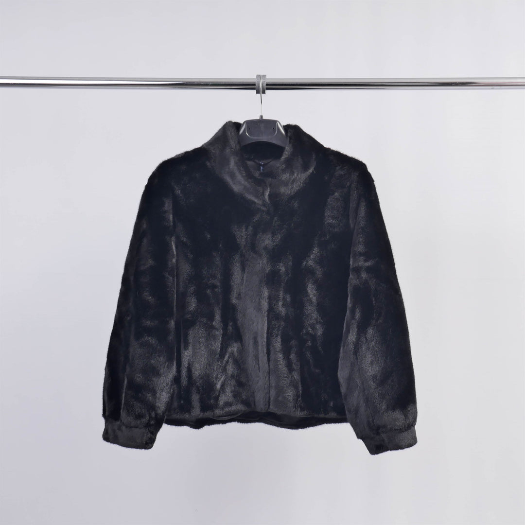 Short coat in ultra-soft faux fur DSY2171