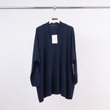 Pull col V oversize en maille douce YF12022