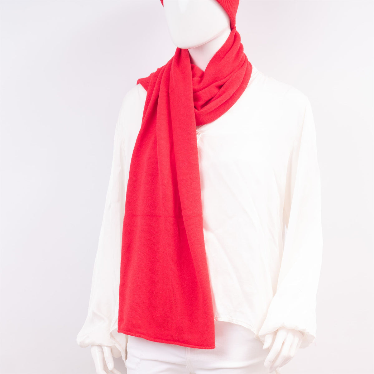 Plain soft knit scarf yf61014