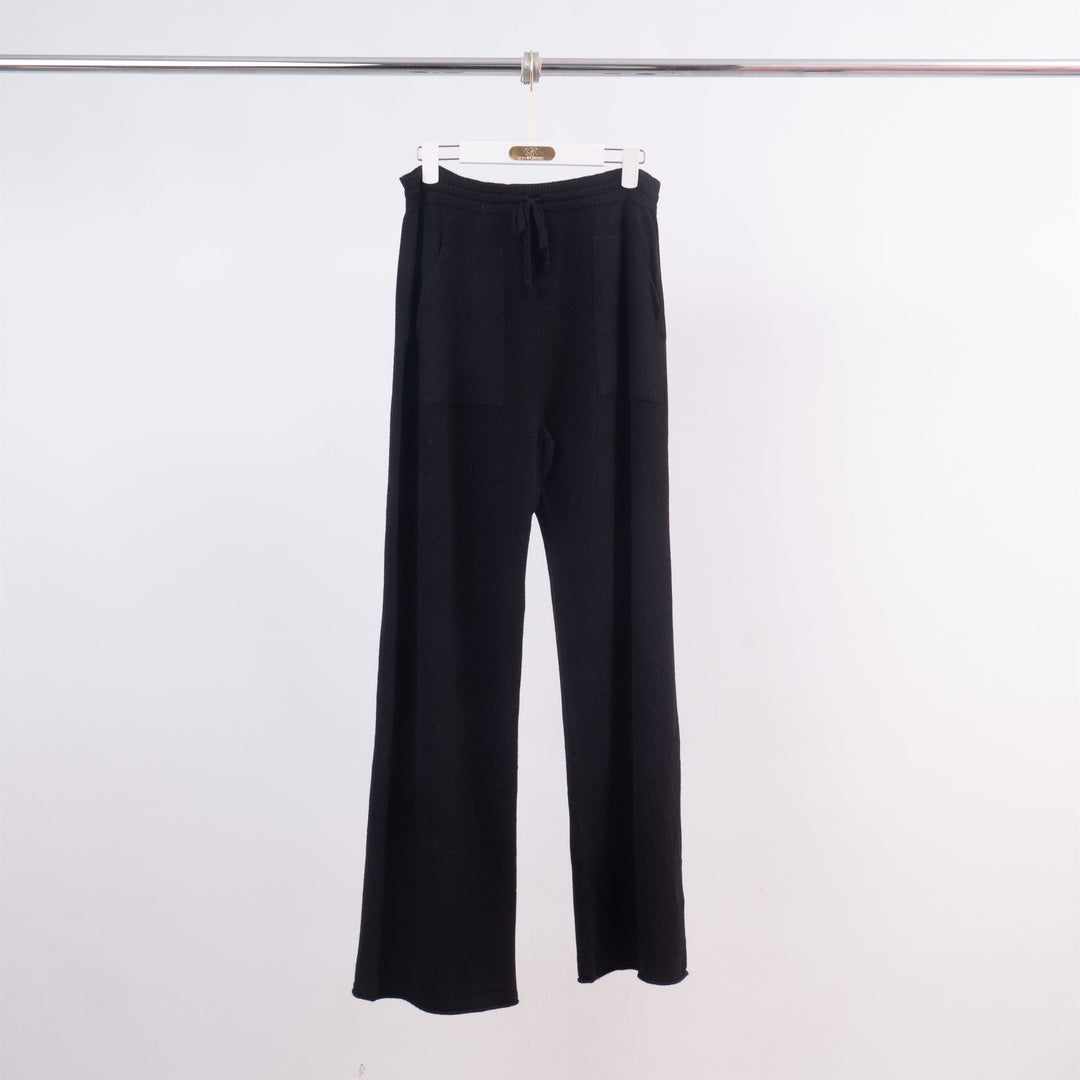 Pantalon ample maille douce avec poches plaquées YF570188