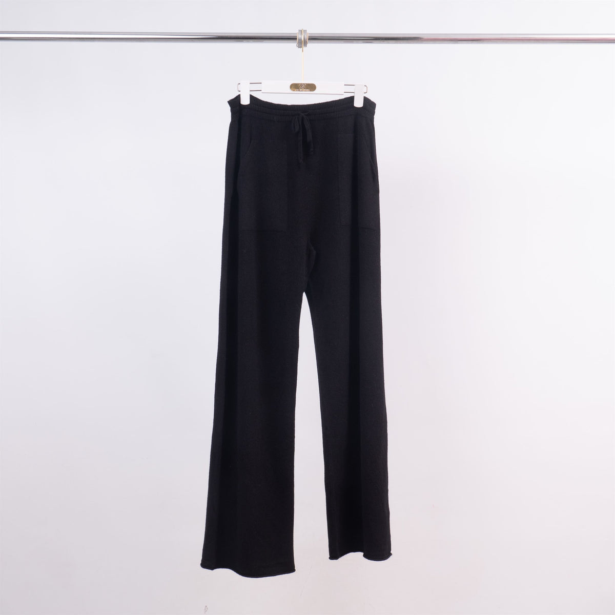 Pantalon ample maille douce avec poches plaquées yf570188