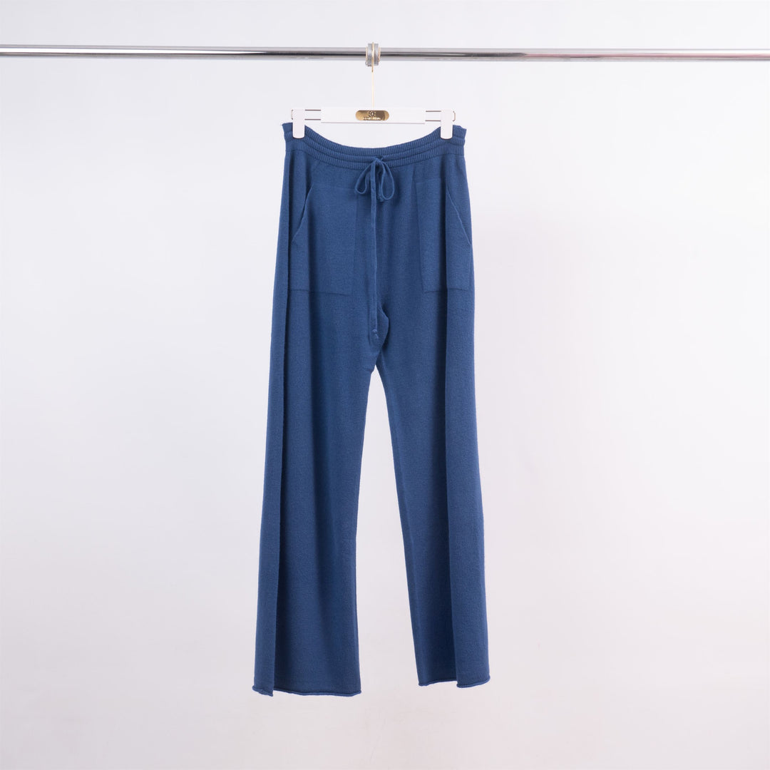 Pantalon ample maille douce avec poches plaquées YF570188